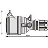 Elektromet Kištukinis lizdas 16A 400V 5P IP44 (921870)