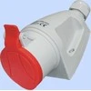 Elektromet MINI nuolatinis lizdas su raudonu uždusiu GSM- 16 / 4 4P 16A 400V (921861)