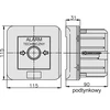 Elektromet Signalinis jungiklis 2R 12A / galvos išjungimo jungiklis / IP55 WG-3s (921442)