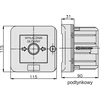 Elektromet Signalizacijos jungiklis su užraktu 2Z 2R 12A / head / IP55 WGZp-4s (921546)