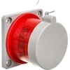 Elektromet Tiesi plokštės kištukas 32A 3P+N+Z 400V raudonas IP44 WTP 32 5 su sandarikliu 922037