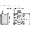 Elektromet Tiesiai raudonas lizdas 32A 4P (921836)