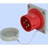Elektromet Tiesios raudonos materijos kištukas 16A 400V IP44 (922031)