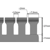 Elettrocanali ECS12040 Savaime gesinantis šukų lovelis 120x40 pilkas su PV UV danga /2m/ ECS12040