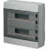 Elettrocanali Modulinis skirstomasis skydas 2x18 n/t, be halogenų, pernešamos durys, IP65, N+PE bėgelis, pilka 1000V AC 1500V DC PV UV 400x400x140, EC62036E