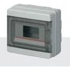 Elettrocanali 1x8 serijos modulinis skirstomasis skydelis 620 serijos skaidrios pilkos durys (EC62008)