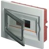 Elettrocanali 1x4 serijos modulinis skirstomasis skydas 630 permatomų pilkų durų (EC63004)