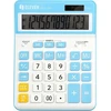 Eleven ELEVEN Calculator Baltas biuro skaičiuotuvas CDC120WHCY balti ir šviesiai mėlyni klavišai ir šviesiai mėlynas rėmelis aplink ekraną