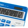 Eleven ELEVEN Calculator Baltas biuro skaičiuotuvas CDC120WHNV balti ir mėlyni klavišai ir mėlynas rėmelis aplink ekraną