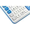 Eleven ELEVEN Calculator Baltas biuro skaičiuotuvas CDC120WHNV balti ir mėlyni klavišai ir mėlynas rėmelis aplink ekraną