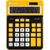 Eleven ELEVEN Calculator Juodas biuro skaičiuotuvas CDC120BKOR balti ir oranžiniai klavišai ir oranžinis rėmelis aplink ekraną