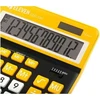 Eleven ELEVEN Calculator Juodas biuro skaičiuotuvas CDC120BKOR balti ir oranžiniai klavišai ir oranžinis rėmelis aplink ekraną