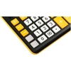 Eleven ELEVEN Calculator Juodas biuro skaičiuotuvas CDC120BKOR balti ir oranžiniai klavišai ir oranžinis rėmelis aplink ekraną