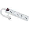 Maitinimo juosta Elgotech Economic 5 lizdai 1,5 m baltos (EPS-501.5W)