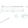 Elita RE120600040040 / ELITE / AKSESUARAI / SOHO HANDLE CHROME 60 1 vnt. (L-598/R-558) / 168657 /