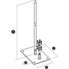 Elko-Bis Metalu paremtas 100x250mm aliuminio 1m (94381009)
