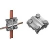 Elko-Bis RST G10395N kryžminis laikiklis 1/2 "5/8" jungtims su vertikaliais įžeminimo elektrodais M8, nerūdijantis plienas