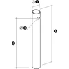 Elko-Bis Tube 300x27mm Galvanizuota String
