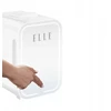 ELLE 8L mini šaldytuvas su LED makiažo veidrodėliu, baltas
