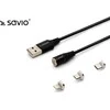 Kompiuterio laidas Savio CL-152, USB-C/Micro USB/Lightning, 1 m