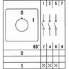 ELS Elektrotechnika KUMŠTELINIS JUNGTIKLIS 25A 0-1 3F KORPUSE IP65 LW25 0-1 3P OB.