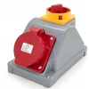 N001TRG Fiksuotas maitinimo lizdas kombinuotas 32A/5P + pagrindinis jungiklis, ELS Elektrotechnika, N001TRG