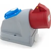 N101/4 Fiksuotas maitinimo lizdas kombinuotas 32A/4P + GS 230V + saugiklio apsauga, ELS Elektrotechnika, N101/4