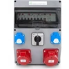 Els Elektrotechnika 12NO22C11C11CFLP Konstrukciniai skirstomieji įrenginiai 32A/5 + 16A/5 + 2*GS 230V + apsaugos + diferencialas + L-0-P grandinės pertraukiklis, 12NO22C11C11CFLP