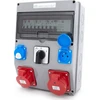 Els Elektrotechnika 12NO22C11C11CFLP Konstrukciniai skirstomieji įrenginiai 32A/5 + 16A/5 + 2*GS 230V + apsaugos + diferencialas + L-0-P grandinės pertraukiklis, 12NO22C11C11CFLP