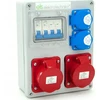Els Elektrotechnika 4NO21B21B0/4 Statybiniai skirstomieji įrenginiai Mikołajki 2*16A/4 + 2*GS + apsaugos, sieninis korpusas, 4NO21B21B0/4