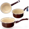 Orion emaliuota puodynė 14 cm, 620 ml, ruda