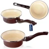 Orion Emaliuotas Puodas 12 cm, 350 ml, Rudas