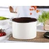 Altom Design Straight puodas 7,5l dia.24cm h.17cm cream/inside dark