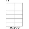 Emerson etiketė 105x48 (eta4105x048w)