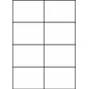 Emerson Lipnios etiketės 105x74mm EMERSON 003 QCT eta4t105x074we baltas 1000 lapų*8vnt.