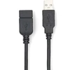 Kabelis Emos USB 2.0 A M – USB 2.0 A F 3m juoda