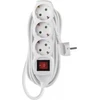Emos Ilgiklis 3 lizdų 5.0m su įžeminimu, su jungikliu (baltas) 1.5mm²