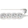 Emos Ilgiklis 4 lizdų 3.0m su įžeminimu (baltas) 1.5mm²