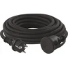 Emos Ilgiklis 1 lizdo 10m su įžeminimu 3x1.5 mm² IP44 su gumine izoliacija, juodas
