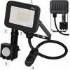 „Emos Floodlight“ LED prožektorius Profi PIR ZS2722 20W 2200lm 4000K IP65 PIR judesio jutiklis juodas