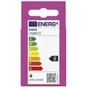 LED lemputė GU10 230V MR16 4W 450lm, šiltai balta, 3000K, EMOS