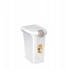 Stefanplast Container for pet food storage 6kg 15L 33x22x41cm transparent/baltas