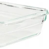 Emsa Clip&Close stiklinis maisto konteineris 0,8 L raudonas