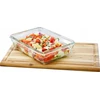 Emsa Clip&Close stiklinis maisto konteineris 0,8 L raudonas