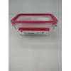 Emsa Clip&Close stiklinis maisto konteineris 0,8 L raudonas
