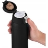 Emsa TRAVEL MUG light thermal mug (juodas (matt), 0.4 liters, flip lid)