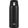 Emsa TRAVEL MUG light thermal mug (juodas (matt), 0.4 liters, flip lid)