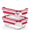 EMSA Clip&Close Glass Food Storage Box 3 vnt