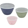 Emsa Mixing Bowl Set colourful Prep & Bake 3-piece with lid (110538)