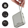 Energea PowerBank 3in1 Bazic Fusion Mini 10000mAh cable USB-C/Lightning pilkos spalvos